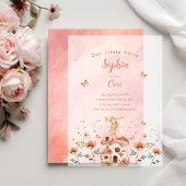 Fairy Garden Meisje Magische eerste verjaardag Vellum Uitnodigingen