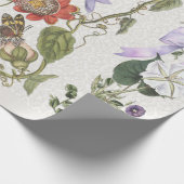  Fairy Garden Paarse Bow Passion Flower Cadeaupapier (Hoek)