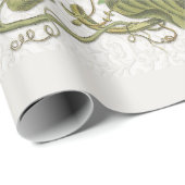  Fairy Garden Paarse Bow Passion Flower Cadeaupapier (Rol Hoek)