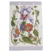 Fairy Garden  Paarse strik n Passiebloem Medium Cadeauzakje (Achterkant)