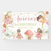 Fairy Garden Princess Magical Birthday Banner  (Horizontaal)