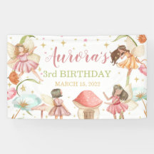 Fairy Garden Princess Magical Birthday Banner
