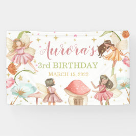 Fairy Garden Princess Magical Birthday Banner 