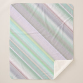 Fairy Garden Roze, Paarse en Mint Stripe Sherpa Deken