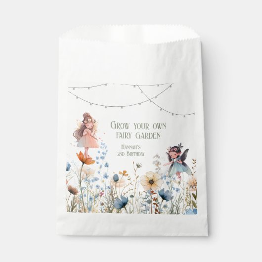 Fairy Garden Seeds Verjaardag Bedankzakje (Voorkant)