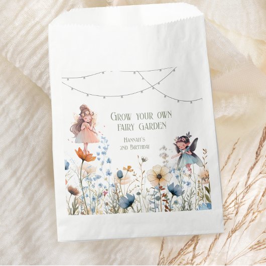 Fairy Garden Seeds Verjaardag Bedankzakje