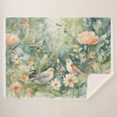 Fairy garden Sherpa Blanket Sherpa Deken (Voorkant (horizontaal))