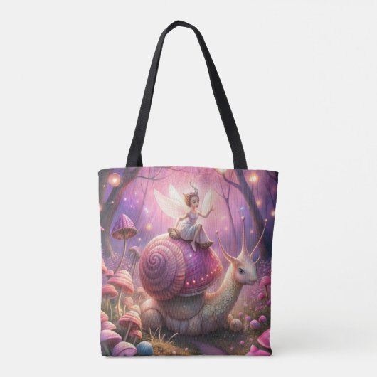 Fairy Garden Snail Tote Bag (Achterkant)