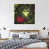 Fairy Garden Stretched Canvas Afdruk (Insitu (Slaapkamer))