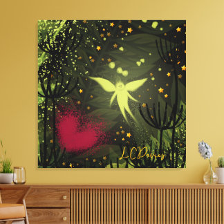 Fairy Garden Stretched Canvas Afdruk