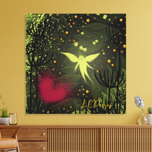 Fairy Garden Stretched Canvas Afdruk (Insitu (Woonkamer))