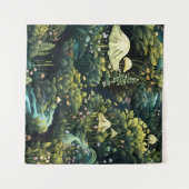 Fairy Garden Tapestry Wandkleed (Voorkant (horizontaal))