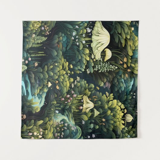 Fairy Garden Tapestry Wandkleed (Voorkant (horizontaal))