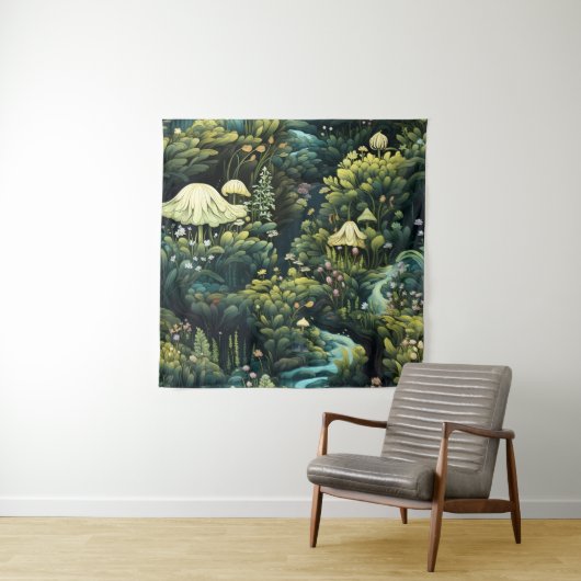 Fairy Garden Tapestry Wandkleed (In situ)