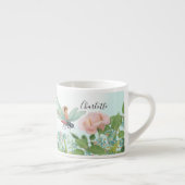 Fairy Garden Tea Party Blue Floral Dragonfly Bee Espresso Kop (Rechts)
