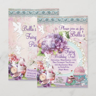 Fairy Garden Tea Party uitnodiging