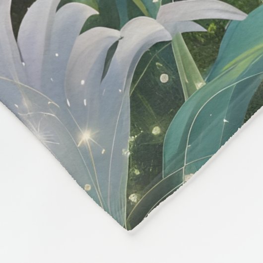 Fairy Garden Textiel Fleece Deken (Hoek)