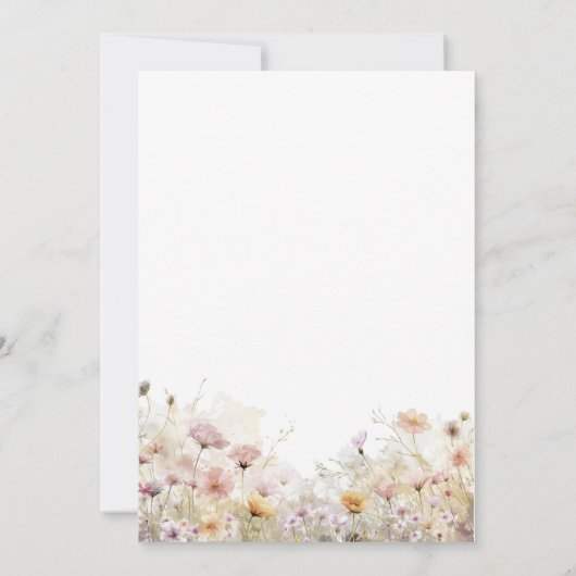 Fairy Garden Theme Girl's Birthday Kaart (Achterkant)