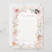 Fairy Garden Time Capsule Note Bericht Kaart (Voorkant)