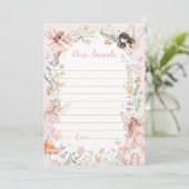 Fairy Garden Time Capsule Note Bericht Kaart (Staand voorkant)