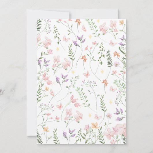 Fairy Garden Time Capsule Note Bericht Kaart (Achterkant)