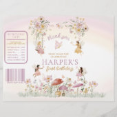 Fairy Garden Verjaardag Chip Bag Wrapper Flyer (Voorkant)