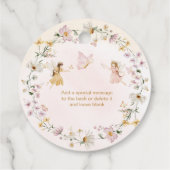 Fairy Garden Verjaardag Dank u Bedankjes Labels (Achterkant)