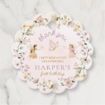 Fairy Garden Verjaardag Dank u geschulpte