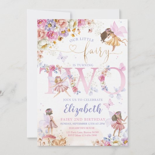 Fairy Garden Verjaardag Fairy Bos Kaart (Voorkant)