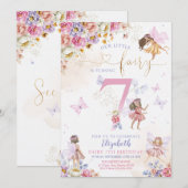 Fairy Garden Verjaardag Kaart (Voorkant / Achterkant)