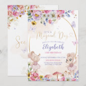 Fairy Garden Verjaardag Kaart (Voorkant / Achterkant)