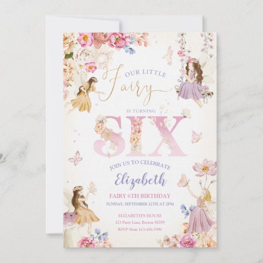 Fairy Garden Verjaardag Kaart (Voorkant)