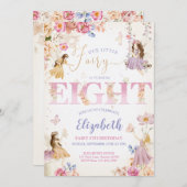 Fairy Garden Verjaardag Kaart (Voorkant / Achterkant)