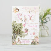 Fairy Garden Verjaardag Kaart (Staand voorkant)