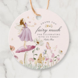 Fairy Garden Verjaardag of Baby shower Favor Tag Bedankjes Labels