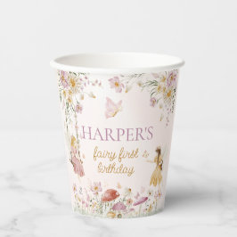 Fairy Garden Verjaardag Papieren Bekers