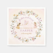 Fairy Garden Verjaardag Servet (Voorkant)