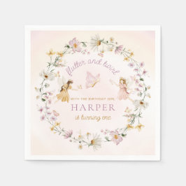 Fairy Garden Verjaardag Servet