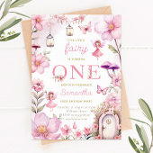 Fairy Garden Verjaardag uitnodiging, betoverd bos Kaart