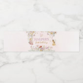Fairy Garden Verjaardag Waterfles Etiket (Enkel label)