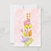 Fairy garden waterverf blije verjaardagsgroet kaart (Achterkant)