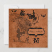 Fairy Garden Wedding Square Weddenschap Kaart (Voorkant)