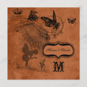 Fairy Garden Wedding Square Weddenschap Kaart