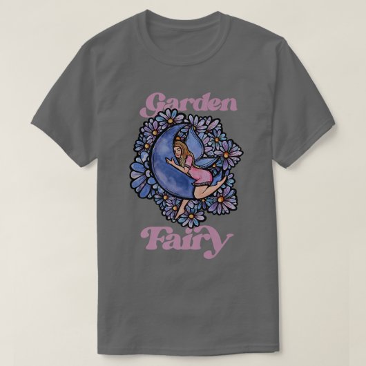 Fairy Gardener Cute Fairies Artwork T-shirt (Design voorkant)