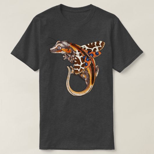 Fairy Gargoyle Gecko met tuin mot vleugels T-shirt (Design voorkant)