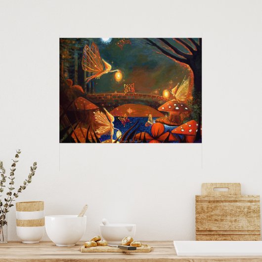 Fairy Gathering - Afdrukken Poster (Keuken)