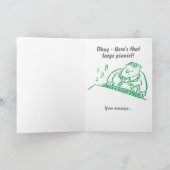 Fairy geeft een magische wens. Onbeleefde verjaard Feestdagen Kaart (Binnen)