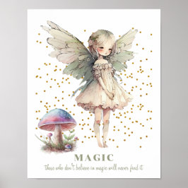 Fairy Gezegde Magic Girl's Kamer Poster