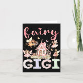 Fairy Gigi Magical Floral Funny Birthday Girl Fair Kaart (Voorkant)