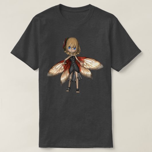 Fairy Girl Anime Style T-shirt (Design voorkant)